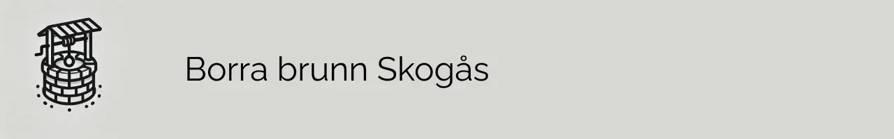 Borra brunn Skogås